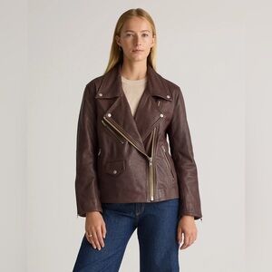 100% Leather Oversized Biker Jacket